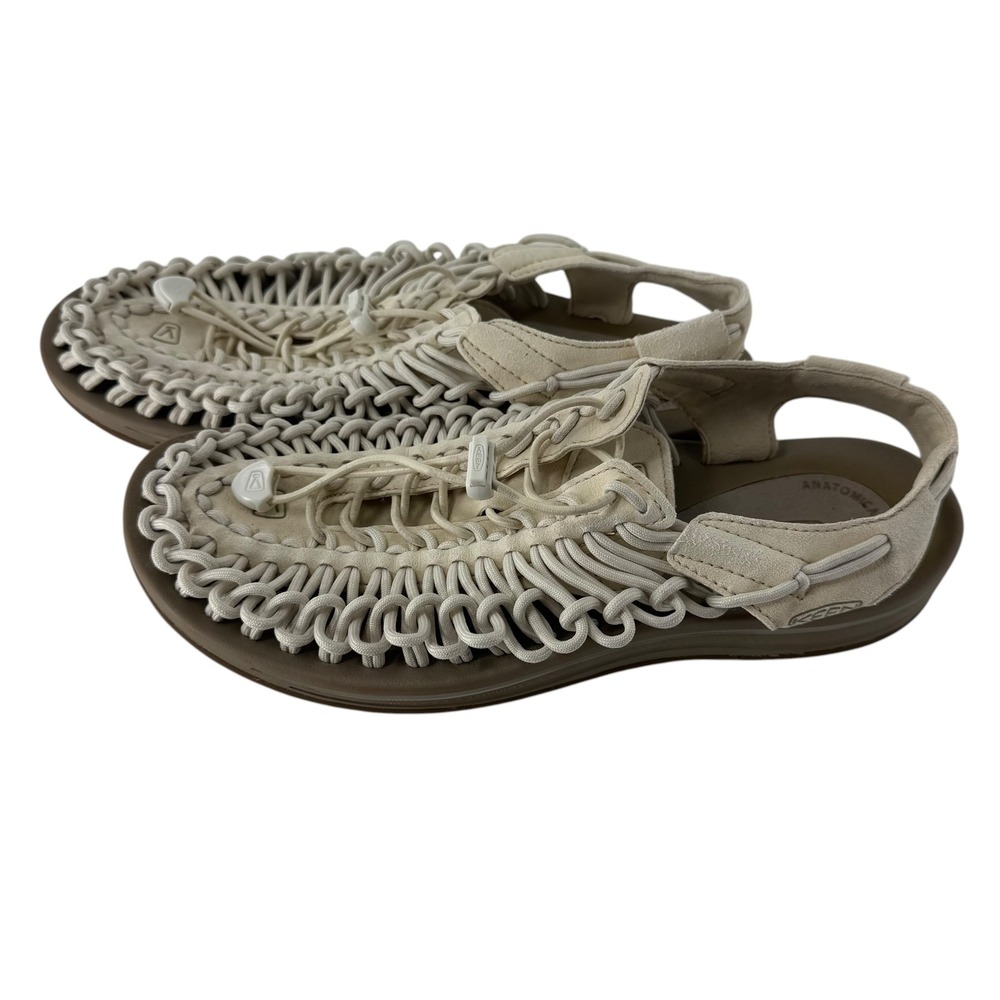 Keen Uneek Birch Beige Cord Sandals Mens 10.5 Womens 12 Hiking Shoes 1028326 - Picture 4 of 11